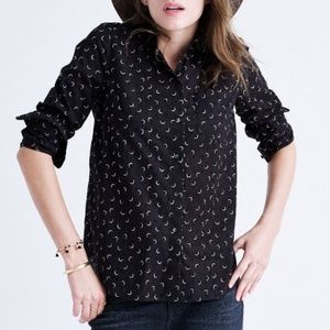 Madewell crescent moon button down